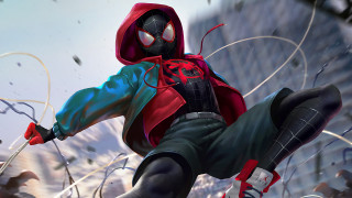 Spiderman hooded jacket flying sword - a spider man free wallpaper