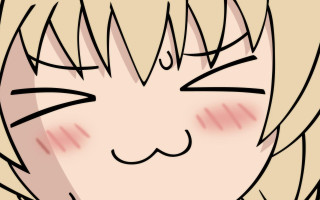 Girl eyes closed hair blowing - kawaii free wallpaper for desktop