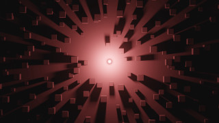 Red black abstract mandelbrot girl - geometric abstract art free wallpaper for desktop