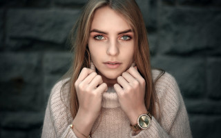 Eszter mattioni portrait longhair sweater - long hair and a sweater free wallpaper