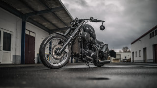 Motorcycle cloudy sky red door - a red door free wallpaper