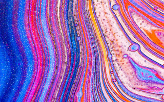 Colorful bubbles water drops aurora - vibrant color line free wallpaper