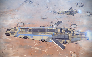 Spacecraft red planet helicopter sky - star citizen halo free wallpaper