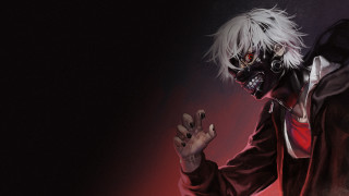 White haired masked man raising - a black mask free wallpaper for desktop