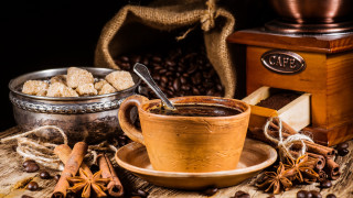 Coffee cinnamon grinder stilllife wooden - other item free wallpaper