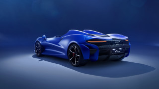 Blue sports car spotlight black - a black rim free wallpaper