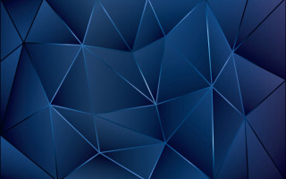 Blue abstract lowpoly triangle pattern - buckminster fuller free wallpaper for desktop