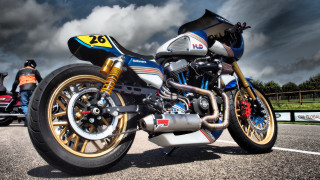 Motorcycle helmet road cloudy sky - hard free wallpaper