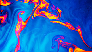 Blue red liquid horse abstract - liquid free wallpaper for desktop