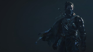 Black swordman armor cape glowing - artstation hq free wallpaper