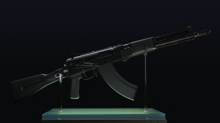 Toy gun stand black background - low free wallpaper for desktop