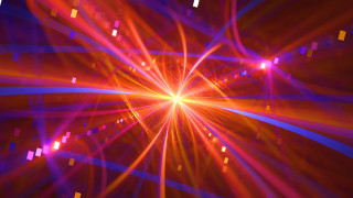 Bright light skyline holography raytrace - free light wallpaper for desktop