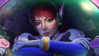 Woman headphones blue armband smile - headphone free wallpaper