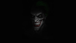 Creepy joker green hair sinister - a creepy smile free wallpaper