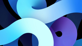 Blue purple abstract curved design - the bottom of the image free wallpaper for desktop