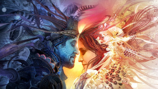 Woman hairy head bird fantasy - fantasy artwork free wallpaper