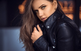 Elina karimova portrait black jacket - a black jacket free wallpaper