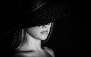 Black and white woman hat - dirk crabeth free wallpaper