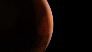 Red planet starry sky moon 2 - a small amount of light free wallpaper