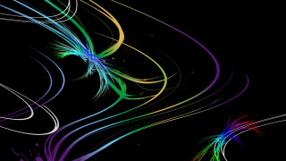 Colorful black swirls abstract earth - vibrant color line free wallpaper