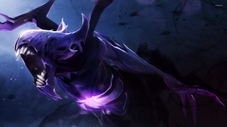 Demonic glowing eyes spikes sharp - free 3d render wallpaper for desktop