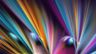 Colorful abstract lightstreaks black background - a large amount free wallpaper