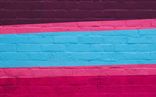 Red blue wall clock minimalist - a black clock free wallpaper