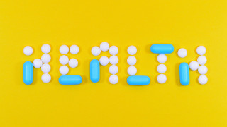 Fluff pills yellow background colorful - a word free wallpaper
