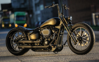 Gold motorcycle puzzle blurry background - cafer bater free wallpaper