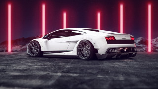 White sports car red light 9 - a white sports car free wallpaper for desktop