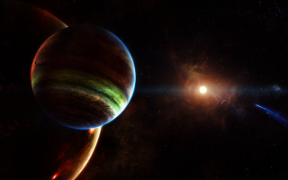Planet atmosphere star space art - atmosphere free wallpaper