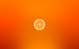 Orange slice minimalist 3d render 3 - the top of the image free wallpaper