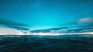 Starry sky beach moon mountains - david boyd free wallpaper for desktop