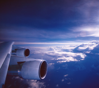 Plane wing sky clouds sun - free airplane wallpaper for tablet