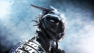 Fantasy portrait horned costume snowing - horn free wallpaper for desktop