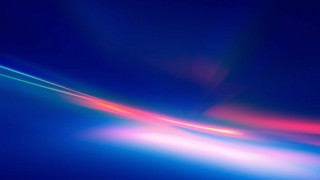 Blue background streak light hologram - smooth free wallpaper for desktop