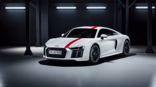 White car red stripe dark 2 - de stijl free wallpaper