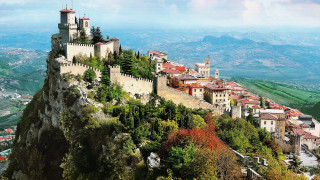 Castle valley mountains trees bridge - el greco free wallpaper for desktop