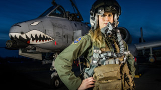 Woman fighter jet shark night - intimidating free wallpaper