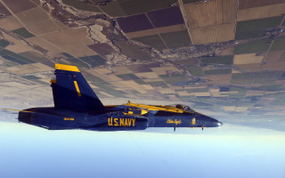 Navy jet sky land precisionism - dynamic free wallpaper for desktop