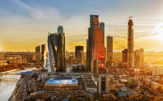 City sunset river skyline buildings - boris vladimirski free wallpaper