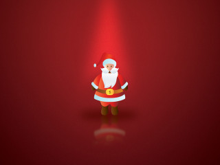 Santa clause red background spotlight 4 - a santa clause free wallpaper