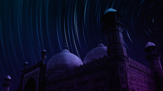 Clock tower star trail matte - amir zand free wallpaper for desktop