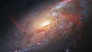 Colorful spiral space galaxy moon - spiral free wallpaper