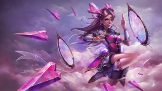Woman sword bow purple outfit - a purple outfit free wallpaper