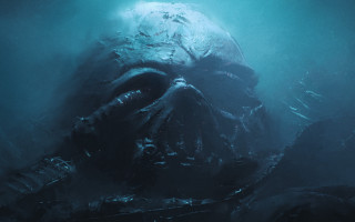 Giant creature underwater light bubble - a giant creature free wallpaper