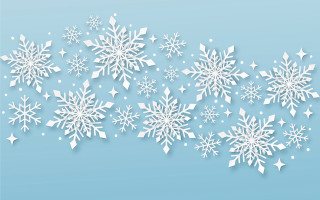 Snowflake paper blue background christmas - a snowflake free wallpaper