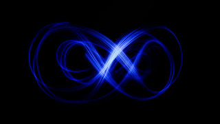 Blue light painting letter w - image free wallpaper for desktop