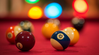 Pool table neon balls bokeh 2 - free sports wallpaper