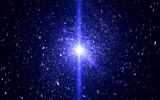 Blue light aurora stars milky - a dark sky free wallpaper